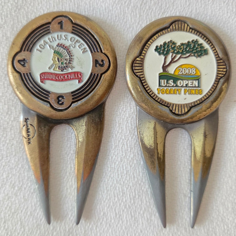 US Open Golf Divot Tool Ball Marker Set 104th Shinnecock Hills 2008 Torrey Pines
